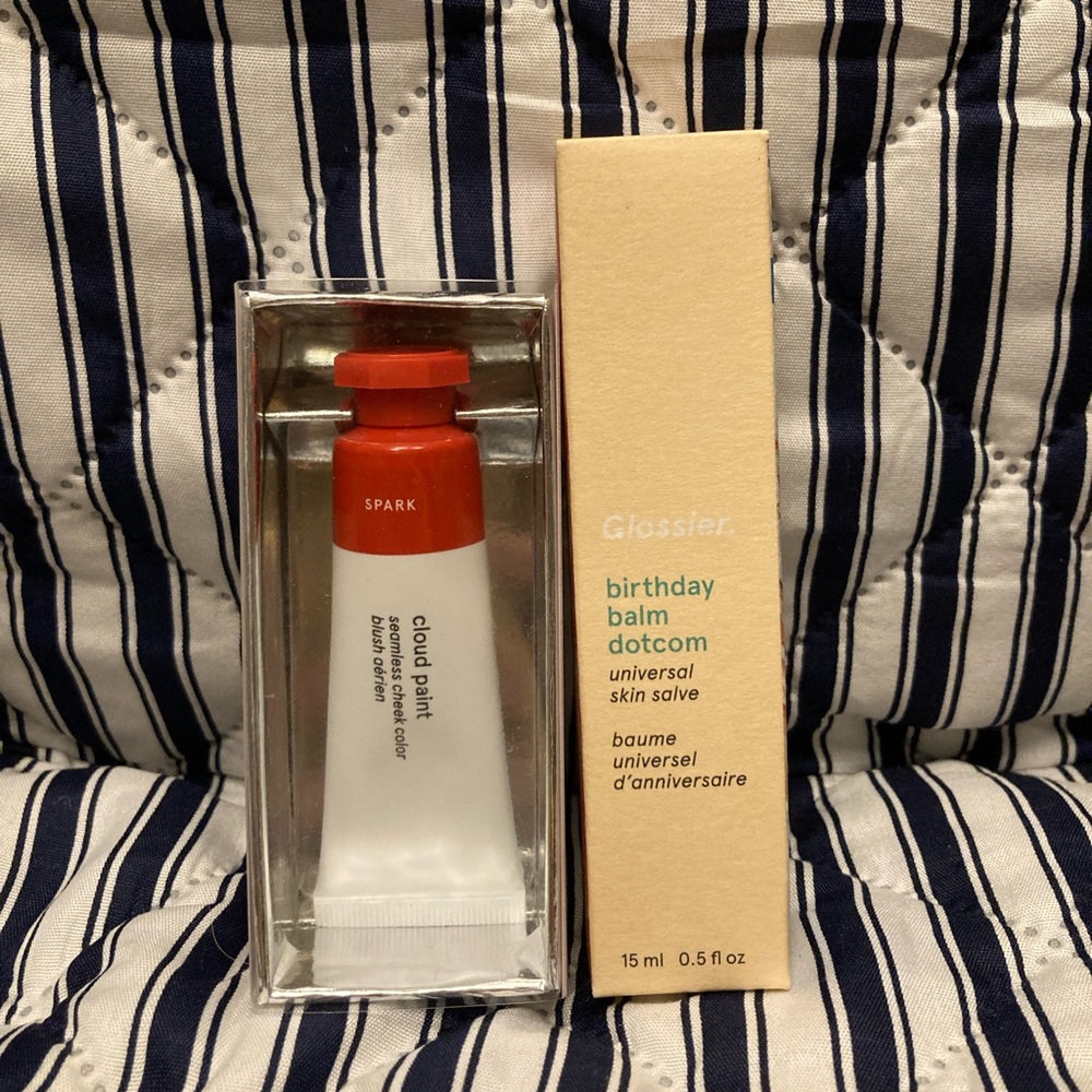 Glossier Cloud Paint + Birthday Balm Dotcom